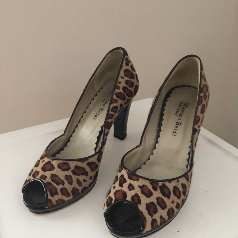 Leopard print heels